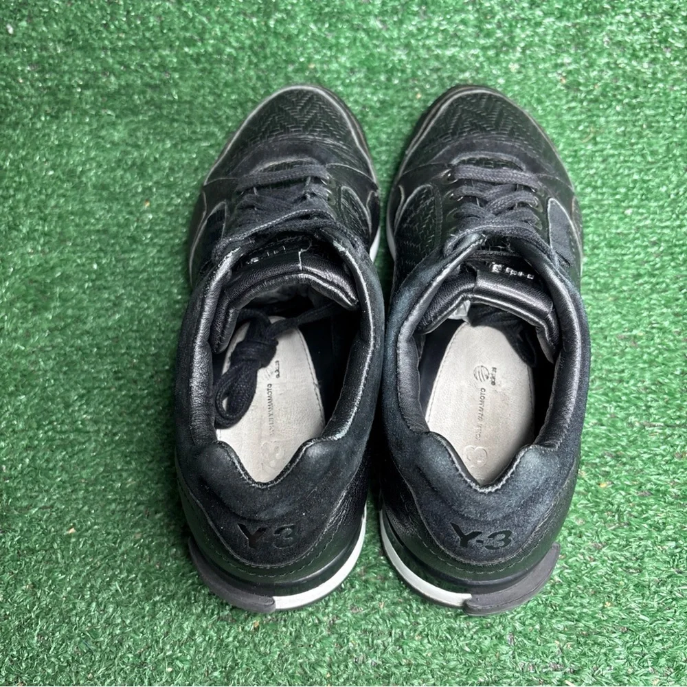 Yohji Yamamoto Adidas Y-3 Black Classic Sneakers‎ Mens Size 7.5